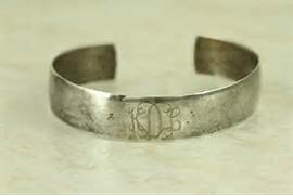 monogrammed-silver-bracelet